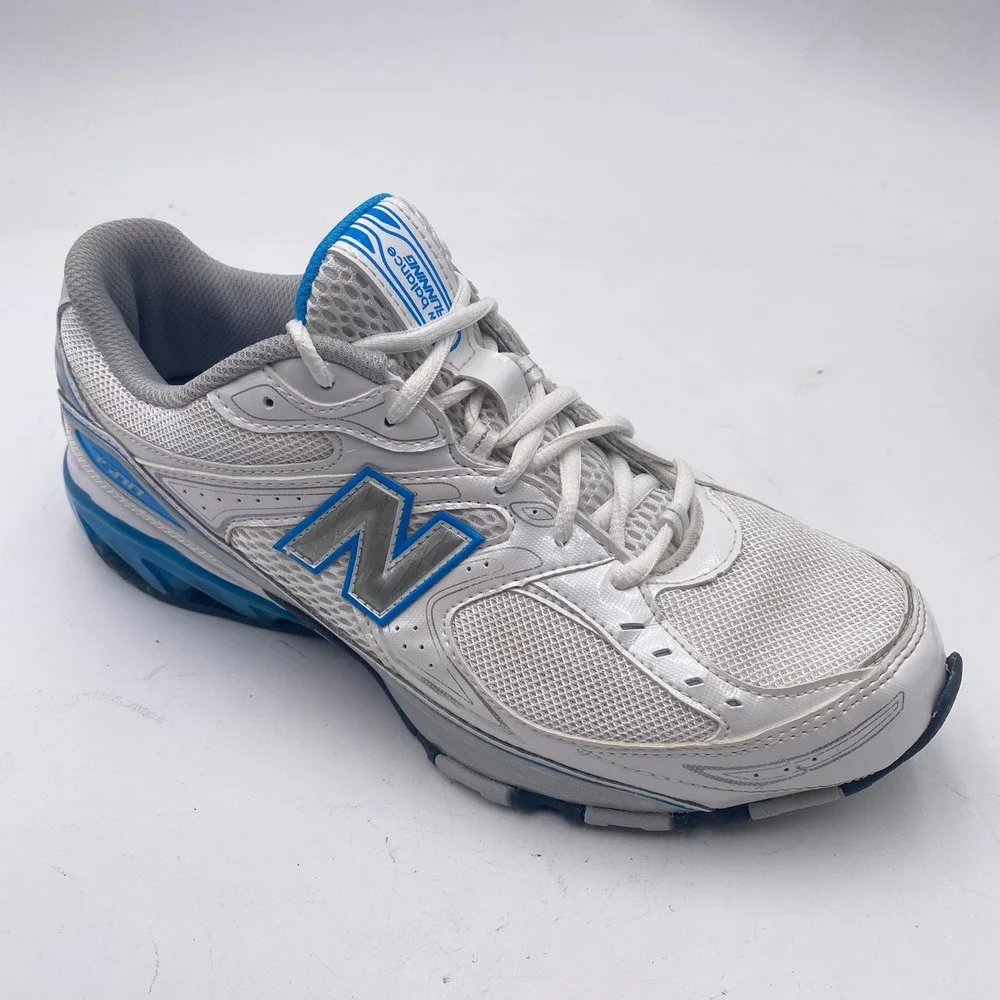 New Balance 7500 Running Shoes Womens 9.5 White Blue WR7500WB Athletic Sneakers